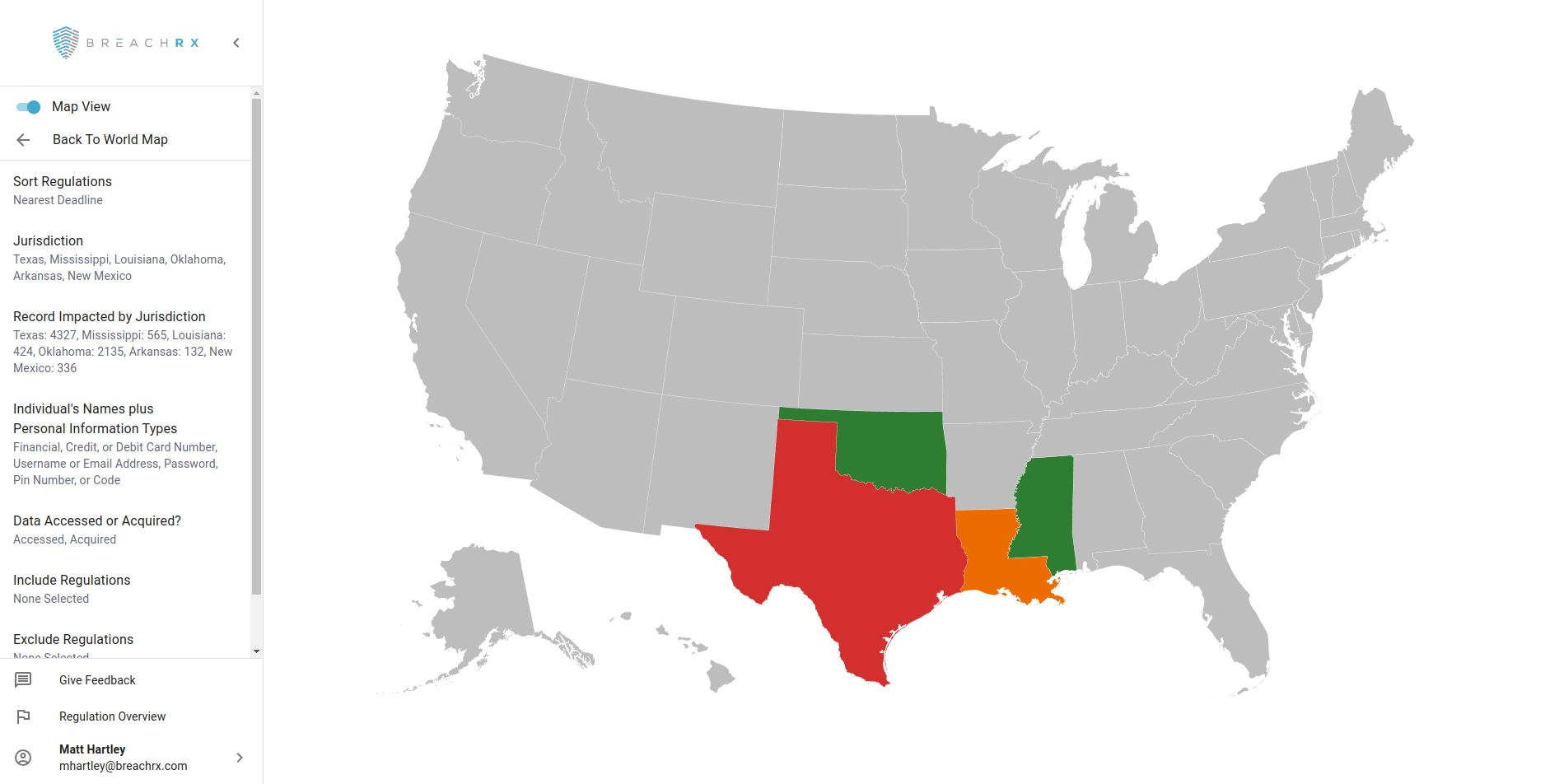 BreachRx Cyber RegScout incident response reporting deadlines map